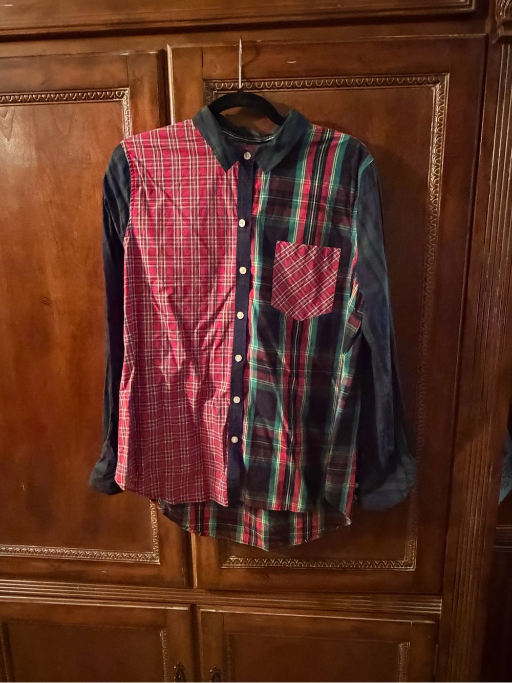 Vineyard Vines Mixed Plaid Button-Down Shirt - Red & Green